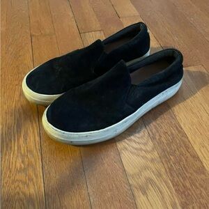 Steve Madden Black Slip-On Sneakers